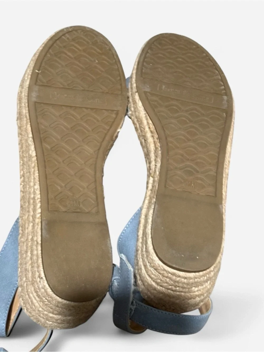 Blue Women’s Espadrille Sandals with Ankle Tie - Unbranded